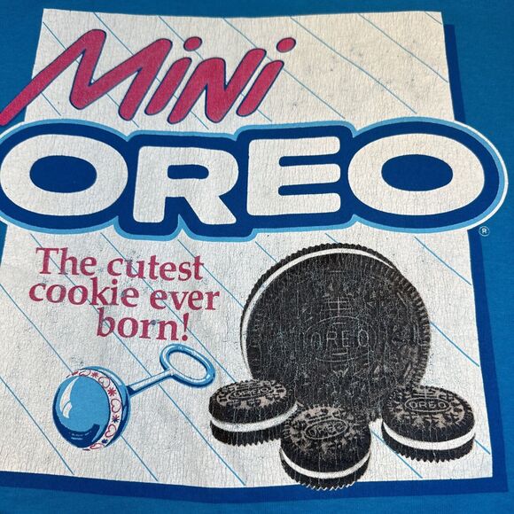 Vintage Oreo Mini shirt 1992 Hanes XL Made In USA - Picture 4 of 8